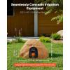 VEVOR Faux Rock Cover, Outdoor Fake Rock Well Pump Cover, Realistic Natural Texture, Lightweight & Weather-Resistant Polyresin Artificial Boulder for Landscaping Garden Yard Décor, Brown, Small Size(Irregular oval/Medium size/sandy yellow)