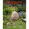VEVOR Faux Rock Cover, Outdoor Fake Rock Well Pump Cover, Realistic Natural Texture, Lightweight & Weather-Resistant Polyresin Artificial Boulder for Landscaping Garden Yard Décor, Brown, Small Size(Irregular cone/small size/sandy yellow)