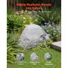 VEVOR Faux Rock Cover, Outdoor Fake Rock Well Pump Cover, Realistic Natural Texture, Lightweight & Weather-Resistant Polyresin Artificial Boulder for Landscaping Garden Yard Décor, Brown, Small Size(Irregular cone/small size/light grey)