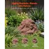 VEVOR Faux Rock Cover, Outdoor Fake Rock Well Pump Cover, Realistic Natural Texture, Lightweight & Weather-Resistant Polyresin Artificial Boulder for Landscaping Garden Yard Décor, Brown, Small Size(Irregular cone/small size/brown)