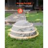 VEVOR Faux Rock Cover, Outdoor Fake Rock Well Pump Cover, Realistic Natural Texture, Lightweight & Weather-Resistant Polyresin Artificial Boulder for Landscaping Garden Yard Décor, Brown, Small Size(Irregular cone/small size/light grey)