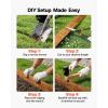 VEVOR Galvanized Steel Landscape Edging, 50 ft x 6 in Metal Edging for Landscaping with Gloves, Easy-to-Install Bendable Metal Strips, Heavy Duty Metal Garden Edge Border for Flower Bed, Yard Pathway(Rust)