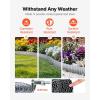 VEVOR Galvanized Steel Landscape Edging, 50 ft x 6 in Metal Edging for Landscaping with Gloves, Easy-to-Install Bendable Metal Strips, Heavy Duty Metal Garden Edge Border for Flower Bed, Yard Pathway(Silver)