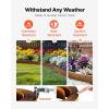 VEVOR Galvanized Steel Landscape Edging, 50 ft x 6 in Metal Edging for Landscaping with Gloves, Easy-to-Install Bendable Metal Strips, Heavy Duty Metal Garden Edge Border for Flower Bed, Yard Pathway(Rust)