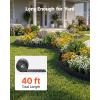 VEVOR Galvanized Steel Landscape Edging, 50 ft x 6 in Metal Edging for Landscaping with Gloves, Easy-to-Install Bendable Metal Strips, Heavy Duty Metal Garden Edge Border for Flower Bed, Yard Pathway(Black)