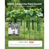 VEVOR Garden Stakes, 25 Pack, 82.68 inch, Plastic Coated Metal Tomato Stakes, Garden Sticks for Plants Support, with Pointed End and Non-Slip Bumps for Growing Climbing Plants, Outdoor Vegetables(1.5m*11mm)