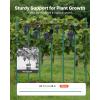 VEVOR Garden Stakes, 25 Pack, 82.68 inch, Plastic Coated Metal Tomato Stakes, Garden Sticks for Plants Support, with Pointed End and Non-Slip Bumps for Growing Climbing Plants, Outdoor Vegetables(2.4m*20mm)