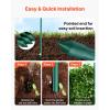 VEVOR Garden Stakes, 25 Pack, 82.68 inch, Plastic Coated Metal Tomato Stakes, Garden Sticks for Plants Support, with Pointed End and Non-Slip Bumps for Growing Climbing Plants, Outdoor Vegetables(2.1m*11mm)