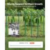 VEVOR Garden Stakes, 25 Pack, 82.68 inch, Plastic Coated Metal Tomato Stakes, Garden Sticks for Plants Support, with Pointed End and Non-Slip Bumps for Growing Climbing Plants, Outdoor Vegetables(1.2m*11mm)