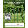 VEVOR Garden Stakes, 25 Pack, 82.68 inch, Plastic Coated Metal Tomato Stakes, Garden Sticks for Plants Support, with Pointed End and Non-Slip Bumps for Growing Climbing Plants, Outdoor Vegetables(2.1m*11mm)