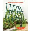 VEVOR Garden Stakes, 25 Pack, 82.68 inch, Plastic Coated Metal Tomato Stakes, Garden Sticks for Plants Support, with Pointed End and Non-Slip Bumps for Growing Climbing Plants, Outdoor Vegetables(2.4m*20mm)