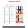 VEVOR Garden Trellis, 71 x 20 inch Rose Trellis, 4 Packs Garden Flower Rose Trellises with Powder-Coated Finish & Convenient Locking Design, Plant Support Trellises for Flowers, Vegetables, Roses(6 Packs-Style2)