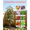 VEVOR Garden Trellis, 71 x 20 inch Rose Trellis, 4 Packs Garden Flower Rose Trellises with Powder-Coated Finish & Convenient Locking Design, Plant Support Trellises for Flowers, Vegetables, Roses(6 Packs-Style2)