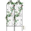 VEVOR Garden Trellis for Climbing Plants, 71 x 20 in, 6 Packs Rustproof Metal Garden Flower Trellis, Outdoor Climbing Rose Clematis Cucumbers Trellis Decorative for Courtyards Lawns(60”H x 15”W)