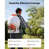 VEVOR Gas Powered Backpack Sprayer, 26.5CC 0.9HP Engine, Garden Sprayer with 6.5 Gallon Tank, Large Area Coverage, Lawn Spraying Machine with 24 in Wand & Nozzles for Efficient Gardening & Farming(5 Gal Backpack Sprayer)