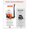 VEVOR Gas Powered Backpack Sprayer, 26.5CC 0.9HP Engine, Garden Sprayer with 6.5 Gallon Tank, Large Area Coverage, Lawn Spraying Machine with 24 in Wand & Nozzles for Efficient Gardening & Farming(4 Gal Fogger Sprayer)