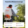 VEVOR Gas Powered Backpack Sprayer, 26.5CC 0.9HP Engine, Garden Sprayer with 6.5 Gallon Tank, Large Area Coverage, Lawn Spraying Machine with 24 in Wand & Nozzles for Efficient Gardening & Farming(6.5 Gal Backpack Sprayer)