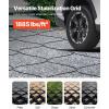VEVOR Gravel Grid, 2 Inch Depth, 26.87 x 3.94 FT / 8200 x 1200 mm, 1880 LBS Per Sq ft Grass Ground Retainer, Permeable Geo Grids Driveway Stabilization, for Garden, Patio, Walkway, RV Parking Slopes