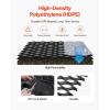 VEVOR Gravel Grid, 2 Inch Depth, 32.81 x 9.84 FT / 10000 x 3000 mm, 1880 LBS Per Sq ft Grass Ground Retainer, Permeable Geo Grids Driveway Stabilization, for Garden, Patio, Walkway, RV Parking Slopes(17.06 x 8.86 FT)