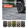 VEVOR Gravel Grid, 2 Inch Depth, 32.81 x 9.84 FT / 10000 x 3000 mm, 1880 LBS Per Sq ft Grass Ground Retainer, Permeable Geo Grids Driveway Stabilization, for Garden, Patio, Walkway, RV Parking Slopes(16.4 x 6.5 FT)