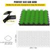 VEVOR Ground Grid 27 ft x 4 ft, 1885 lbs per Sq Ft Load Geo Grid, 2″ Depth Permeable Stabilization System for DIY Patio, Walkway, Shed Base, Light Vehicle Driveway, Parking Lot, Grass, and Gravel(25ft x 9.5ft)