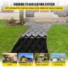 VEVOR Ground Grid 27 ft x 4 ft, 1885 lbs per Sq Ft Load Geo Grid, 2″ Depth Permeable Stabilization System for DIY Patio, Walkway, Shed Base, Light Vehicle Driveway, Parking Lot, Grass, and Gravel(25ft x 9.5ft)