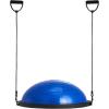 VEVOR Half Exercise Ball Trainer, 23/26 inch Balance Ball Trainer, 1500lbs Capacity Stability Ball, Yoga Ball with Resistance Bands & Foot Pump, Strength Fitness Ball for Home Gym Full Body Workout(26″ Ripple Blue)