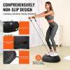 VEVOR Half Exercise Ball Trainer, 23/26 inch Balance Ball Trainer, 1500lbs Capacity Stability Ball, Yoga Ball with Resistance Bands & Foot Pump, Strength Fitness Ball for Home Gym Full Body Workout(26″ Water flow Black)