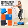 VEVOR Half Exercise Ball Trainer, 23/26 inch Balance Ball Trainer, 1500lbs Capacity Stability Ball, Yoga Ball with Resistance Bands & Foot Pump, Strength Fitness Ball for Home Gym Full Body Workout(23″ Ripple Blue)