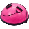VEVOR Half Exercise Ball Trainer, 23/26 inch Balance Ball Trainer, 1500lbs Capacity Stability Ball, Yoga Ball with Resistance Bands & Foot Pump, Strength Fitness Ball for Home Gym Full Body Workout(23″ Ripple Pink)