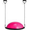 VEVOR Half Exercise Ball Trainer, 23/26 inch Balance Ball Trainer, 1500lbs Capacity Stability Ball, Yoga Ball with Resistance Bands & Foot Pump, Strength Fitness Ball for Home Gym Full Body Workout(26″ Ripple Pink)