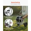 VEVOR Hose Reel Cart, Hold Up to 250 ft of 5/8’’ Hose, Garden Water Hose Carts Mobile Tools with 4 Wheels, Heavy Duty Powder-Coated Steel Outdoor Planting with Storage Basket, for Garden, Yard, Lawn(2 in 1 – 200 ft)