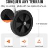 VEVOR Hose Reel Cart, Hold Up to 250 ft of 5/8’’ Hose, Garden Water Hose Carts Mobile Tools with 4 Wheels, Heavy Duty Powder-Coated Steel Outdoor Planting with Storage Basket, for Garden, Yard, Lawn(175 ft)