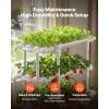 VEVOR Hydroponics Growing System Kit, 3-Tier 108 Sites UPVC Pipe Hydroponic Grow Kit with Timed Irrigation, Thickened Hydroponic Pipes, Indoor Home Garden Vegetable Planting Grow Kits for Fruit Herb(White – Standard Version)