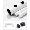 VEVOR Hydroponics Growing System Kit, 3-Tier 108 Sites UPVC Pipe Hydroponic Grow Kit with Timed Irrigation, Thickened Hydroponic Pipes, Indoor Home Garden Vegetable Planting Grow Kits for Fruit Herb(Black & White – Premium Version)