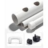 VEVOR Hydroponics Growing System Kit, 3-Tier 108 Sites UPVC Pipe Hydroponic Grow Kit with Timed Irrigation, Thickened Hydroponic Pipes, Indoor Home Garden Vegetable Planting Grow Kits for Fruit Herb(White – Standard Version)
