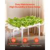 VEVOR Hydroponics Growing System Kit, 3-Tier 108 Sites UPVC Pipe Hydroponic Grow Kit with Timed Irrigation, Thickened Hydroponic Pipes, Indoor Home Garden Vegetable Planting Grow Kits for Fruit Herb(Black & White – Premium Version)