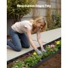 VEVOR Landscape Edging, 20 ft x 2 in Plastic Garden Border Edging with 20 Spikes, No Dig, Flexible Lawn Edgings Roll, UV-Resistant Mini Fence Borders Pathway Edgings for Flower Beds Yard Paver(100ft*1.5in（L-shaped）)