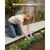VEVOR Landscape Edging, 20 ft x 2 in Plastic Garden Border Edging with 20 Spikes, No Dig, Flexible Lawn Edgings Roll, UV-Resistant Mini Fence Borders Pathway Edgings for Flower Beds Yard Paver(20ft*2in（L-shaped）)