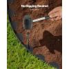 VEVOR Landscape Edging, 20 ft x 2 in Plastic Garden Border Edging with 20 Spikes, No Dig, Flexible Lawn Edgings Roll, UV-Resistant Mini Fence Borders Pathway Edgings for Flower Beds Yard Paver(20ft*2in（L-shaped）)