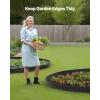 VEVOR Landscape Edging, 20 ft x 2 in Plastic Garden Border Edging with 20 Spikes, No Dig, Flexible Lawn Edgings Roll, UV-Resistant Mini Fence Borders Pathway Edgings for Flower Beds Yard Paver(33ft*4in（L-shaped）)