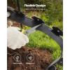 VEVOR Landscape Edging, 20 ft x 2 in Plastic Garden Border Edging with 20 Spikes, No Dig, Flexible Lawn Edgings Roll, UV-Resistant Mini Fence Borders Pathway Edgings for Flower Beds Yard Paver(20ft*2in（L-shaped）)