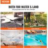 VEVOR Landscape Rake, 36 inch Wide Head 133 inch Handle, Large Heavy Duty Aluminum Landscaping Leaf Rake Tool, Asphalt Level for Loosening Soil, Garden & Yard, Pond Gravel & Beach Lawn Care, 52ft Rope(102.36 inch)