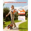 VEVOR Lawn Edger, 8-inch Blade Length, 12 Amp Electric Edger Lawn Tool, 4000 RPM, with 3-Position Blade Depth, 65 Mn, Pivoting Handle, Dual Wheels, for Lawns, Driveways, Yards, and Sidewalk Edges(12 Amp)