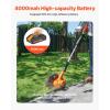 VEVOR Lawn Edger, 8-inch Blade Length, 12 Amp Electric Edger Lawn Tool, 4000 RPM, with 3-Position Blade Depth, 65 Mn, Pivoting Handle, Dual Wheels, for Lawns, Driveways, Yards, and Sidewalk Edges(20 V)