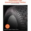 VEVOR Lawn Mower Tires, 16×6.5-8 in Tubeless Tractor Tires with Rim, 2 Pack Tire & Wheel, 3 in Offset Hub, Turf Pneumatic Tires, 3/4 in Bushing Size, 16 PCS Adapters for Riding Mower, Lawn Tractor(Tubeless with Rim)
