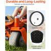VEVOR Lawn Mower Tires, 16×6.5-8 in Tubeless Tractor Tires with Rim, 2 Pack Tire & Wheel, 3 in Offset Hub, Turf Pneumatic Tires, 3/4 in Bushing Size, 16 PCS Adapters for Riding Mower, Lawn Tractor(Tubeless with Rim)
