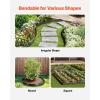 VEVOR Metal Landscape Edging, 8 Packs 72 in Rust-Resistant Aluminum Alloy Landscape Edging, Bendable Garden Edging Border, Heavy Duty Lawn Edging Fence for Flower Bed Yard Pathway(10 Packs 60 in)