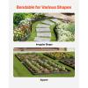 VEVOR Metal Landscape Edging, 8 Packs 72 in Rust-Resistant Aluminum Alloy Landscape Edging, Bendable Garden Edging Border, Heavy Duty Lawn Edging Fence for Flower Bed Yard Pathway(8 Packs 72 in)