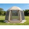 VEVOR Pop up Screen House Tent, 10 x 9.2 ft, 4-8 Person Screen Gazebo, Portable Screened in Canopy with Carry Bag, Netting Sides, Ground Stakes, for Garden, Patio, Backyard, Outdoor Activities, Beige(Beige)